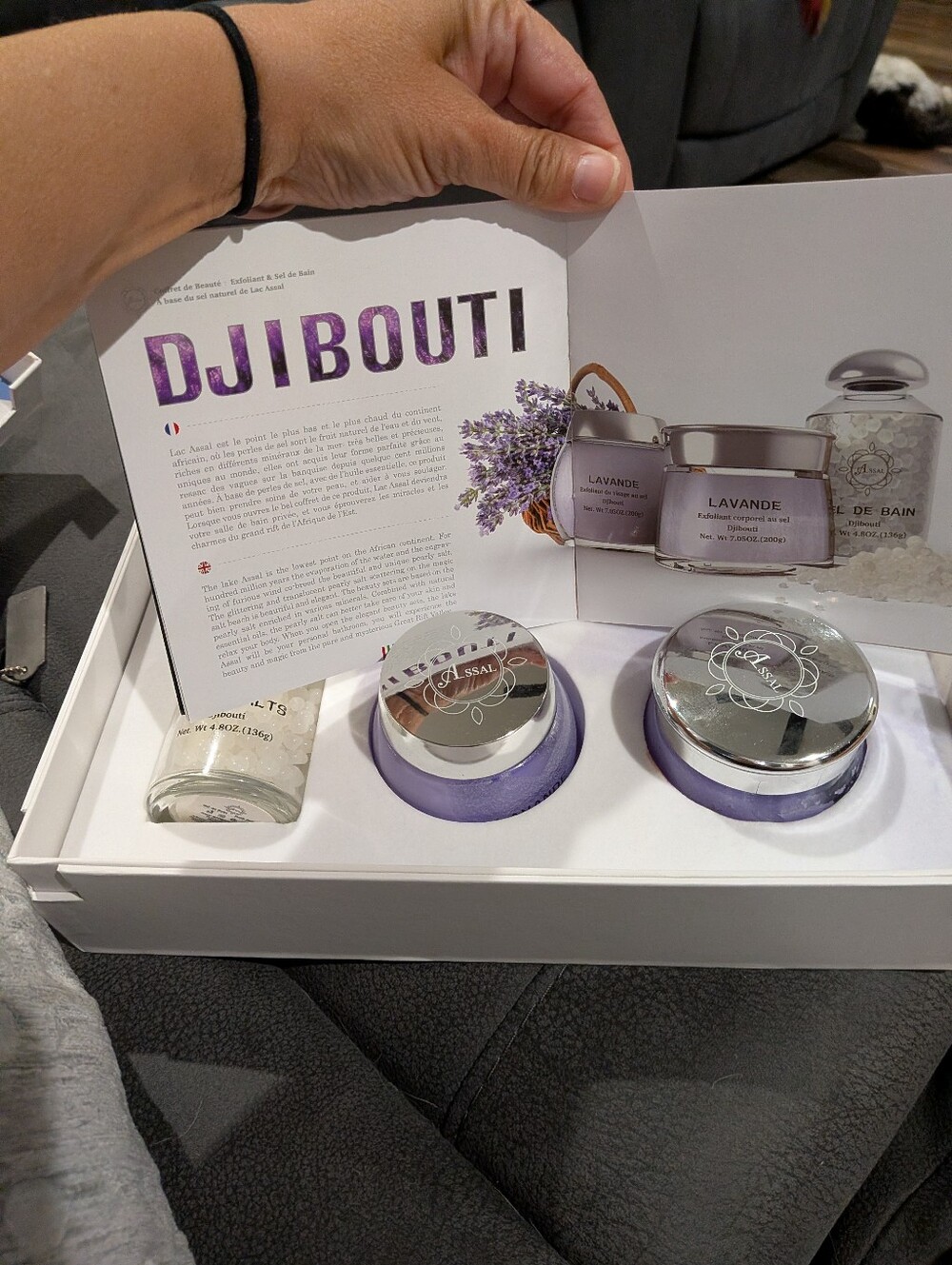 Djboputi African Lavande Bath & Body Set - Purple Lavender Scent HTF